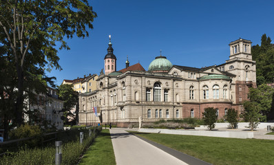 Fototapeta na wymiar View of the old famous Friedrichsbad_Baden-Baden, Baden Wuerttemberg Germany