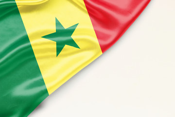 Flag Senegal with a place for text