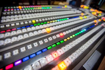 Blur background switcher or Switcher in studio news.