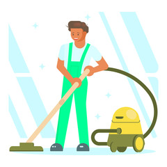 Cleaning service staff