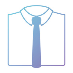 elegant shirt with necktie vector illustration design