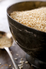 sesame seeds in dish