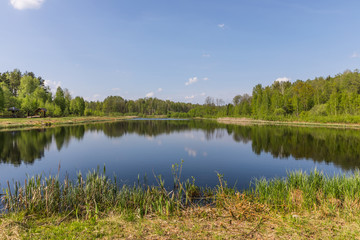Obraz na płótnie Canvas Lake in the national reserve 
