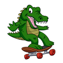 Alligator on the skate