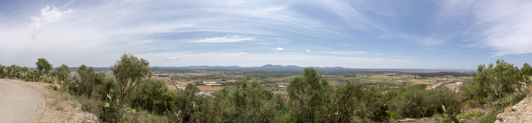Fototapeta na wymiar Panorama Blick über Mallorca Spanien