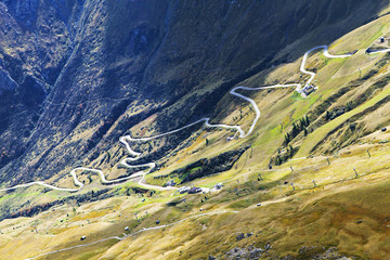 Mountain road in Dolomites