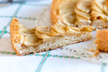 Apple pie decorated home made