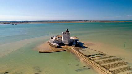 Photographie aérienne du Fort Louvois en Charente Maritime