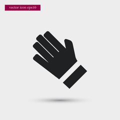 Obraz premium Golf glove icon. Simple cloth element illustration. Game symbol design from sport collection. Can be used in web and mobile.