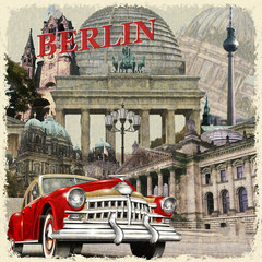 Berlin vintage poster.