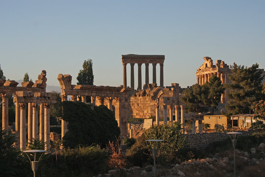 Roman ruins in Baalbek, Lebanon