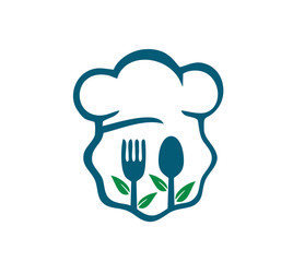 restaurant organic food logo