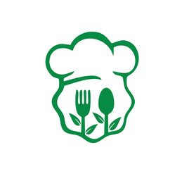 restaurant organic food logo