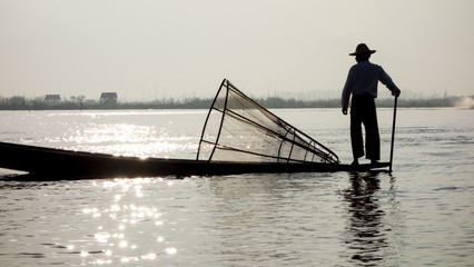Fischer auf Inle See, Myanmar