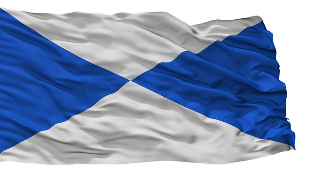 Halle City Flag, Country Belgium, Isolated On White Background