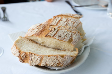 Basket with Sliced Bread