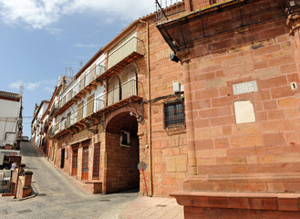 Arquitectura de Montoro, Plaza de España, provincia de Córdoba, Andalucía, España