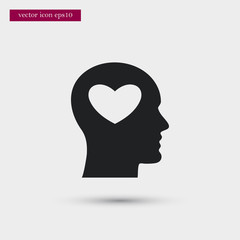 User icon. Simple romance element illustration. Valentine symbol design from love collection. Can be used in web and mobile.