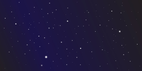 Black and blue space vector with planets, stars and nebulae.