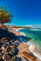 Beach of Roches Noires in Saint-Gilles-Les-Bains - Tourist place - Reunion Island