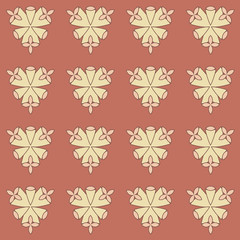 Abstract floral background. Seamless pattern. Fabric, surface design. Vector illustration