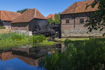 Fototapeta na wymiar Oostendorper Wassermühlen, Haaksbergen