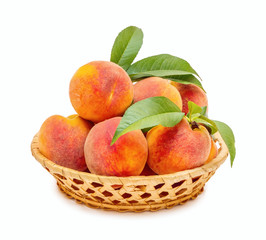 Ripe and beautiful peaches