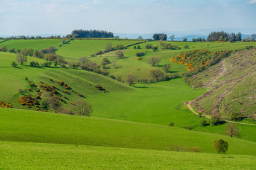 Fototapeta na wymiar Landscape near Mainstone, Shropshire, England, UK