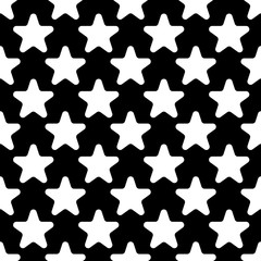 Cute seamless pattern with stars. vector illustration