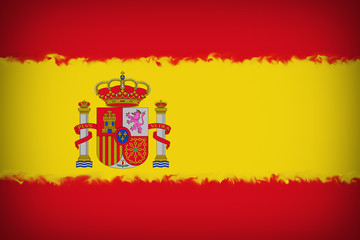 Beautiful flag of Spain