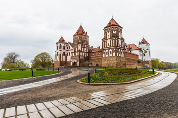 The Mir Castle Complex, a UNESCO World Heritage site in Belarus, an outstanding example of 16th-century fortification art.