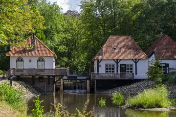 Cercles muraux Moulins Die Wassermühle Den Helder Ober-Slinge, Winterswijk