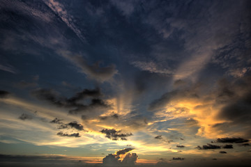 Sunset at south Thailand