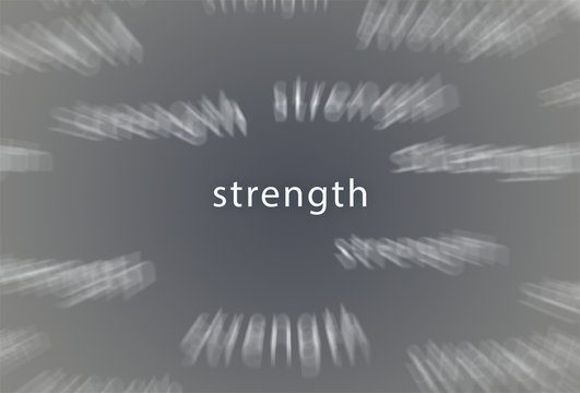 Stength infuential poster or sign for schools and education.