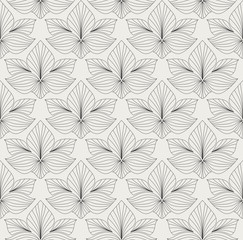 Elegant Damask Floral Vector Seamless Pattern. Decorative Flower Illustration. Abstract Art Deco Background.