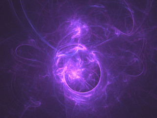 Purple smoke neon clouds abstract background