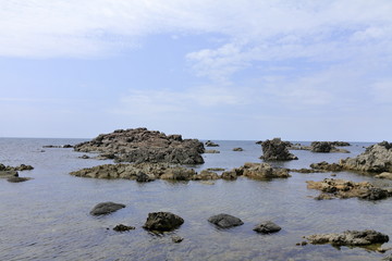 Fototapeta na wymiar 入道崎の海岸