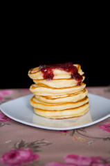 Pancakes and jam