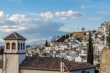 Fototapeta na wymiar Cityscape of Granada, Spain