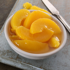 tinned peach slices in syrup