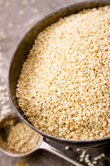 sesame seeds in dish