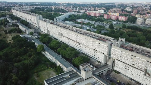 Rome Corviale,  longest single residential building in Europe