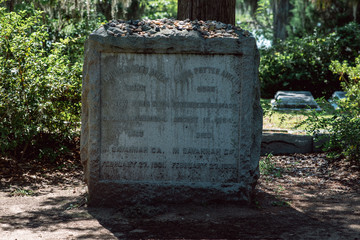 Fototapeta premium Aiken Cemetery Statuary Statue Bonaventure Cemetery Savannah Georgia