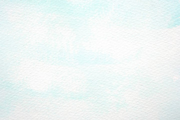 Watercolor background, art abstract blue watercolor painting textured design on white paper background