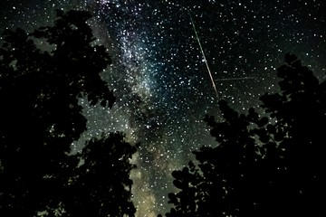 starry sky Perseiden August 2018