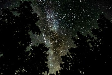 starry sky Perseiden August 2018