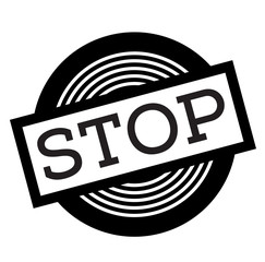 stop black stamp