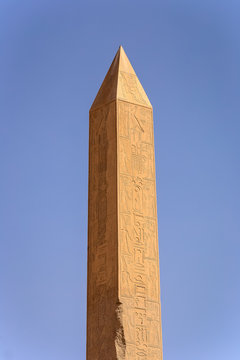 Obelisk of Queen Hatshepsut in Karnak temple Luxor, Egypt