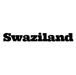 swaziland stamp on white