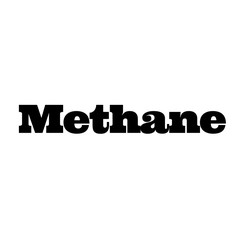 methane stamp on white